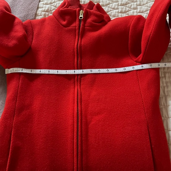 J. Crew Italian Stadium Cloth wool blend red coat, size 6 - Picture 7 of 7